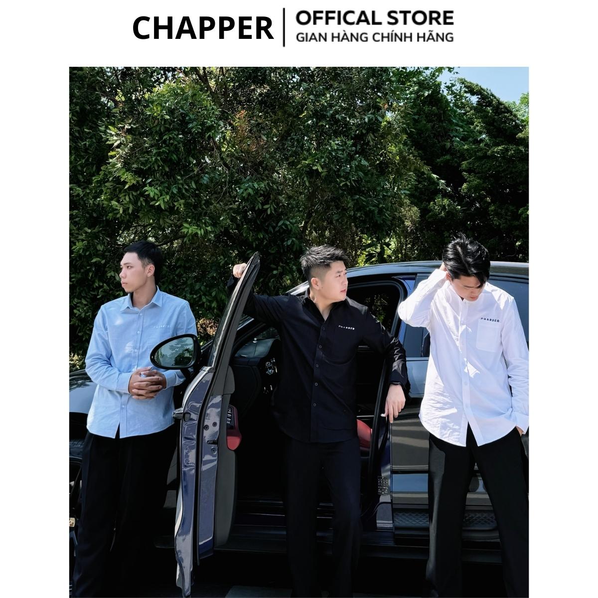 Áo sơ mi nam CHAPPER thêu túi chất Oxford cao cấp, form Regular - SMCP003