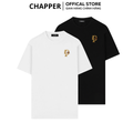 Áo thun nam nữ cổ tròn CHAPPER thêu chữ P form Regular, vải cotton 2 mặt, định lượng 240gsm thoáng mát - APCP049