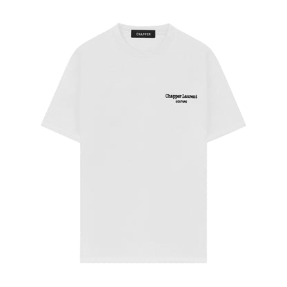Áo thun nam nữ cổ tròn CHAPPER  hoạ tiết thêu Couture, vải cotton thoáng mát, form Unisex - APCP020