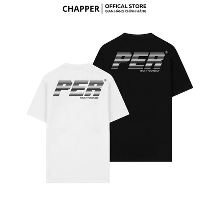 Áo thun nam nữ CHAPPER Striper cao cấp định lượng 280gsm thoáng mát, form unisex - APCP048