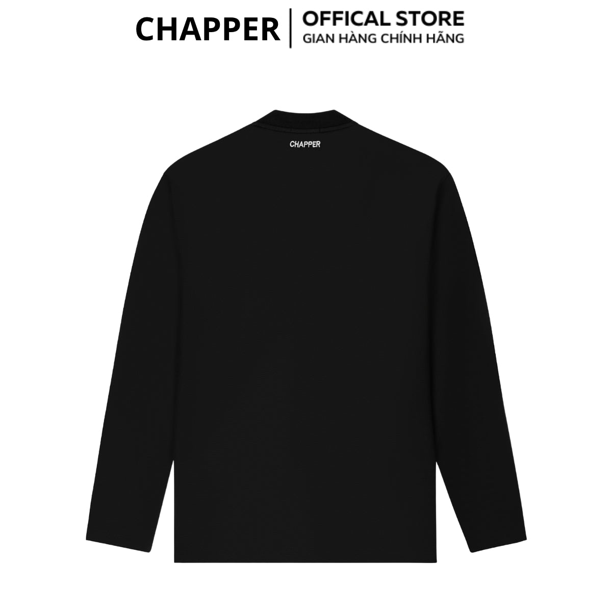 Áo thun nam dài tay CHAPPER cổ tim chất thể thao cao cấp, form Regular - ADCP001