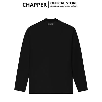 Áo thun nam dài tay CHAPPER cổ tim chất thể thao cao cấp, form Regular - ADCP001