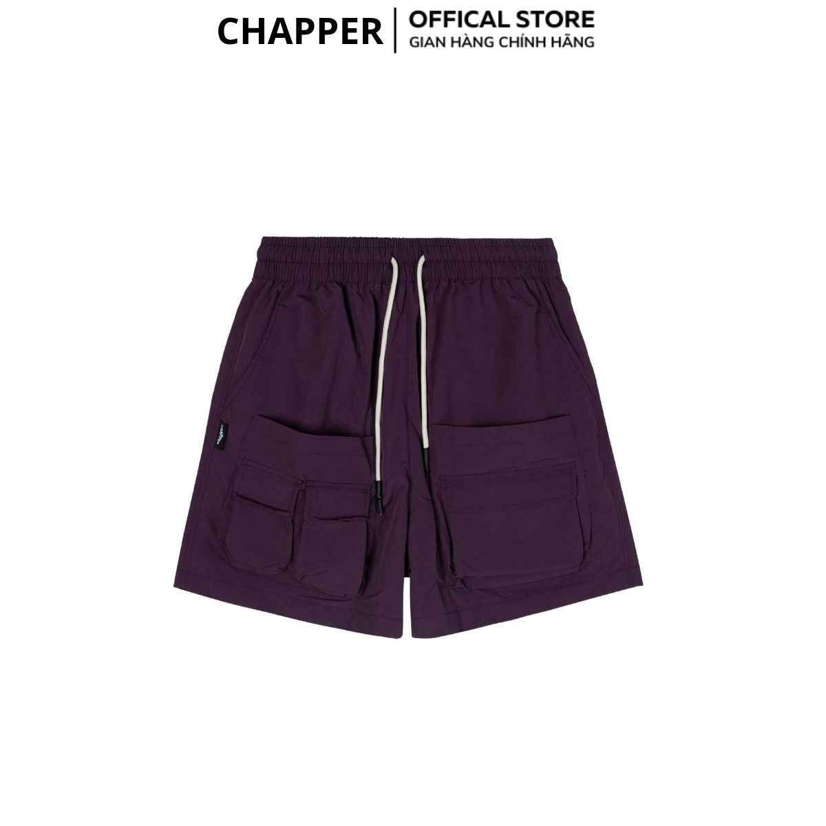 Quần short gió Chapper 2 lớp cao cấp, phiên bản túi hộp - QSCP014