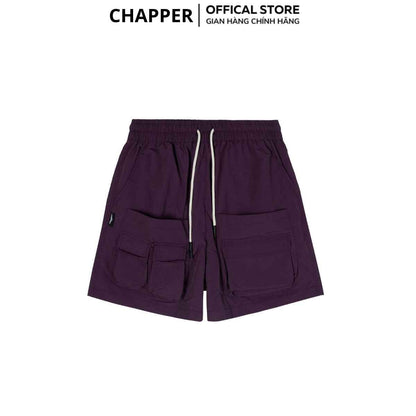 Quần short gió Chapper 2 lớp cao cấp, phiên bản túi hộp - QSCP014