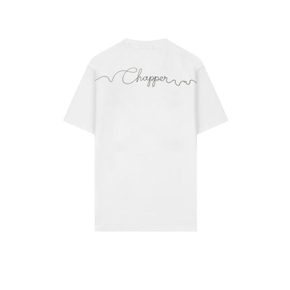 Áo thun nam nữ CHAPPER chữ ký thêu kim tuyến, định lượng 280gsm thoáng mát, form unisex - APCP040 - CHAPPER