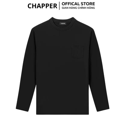 Áo thun nam dài tay CHAPPER cao cấp túi ngực, form Regular - ADCP004