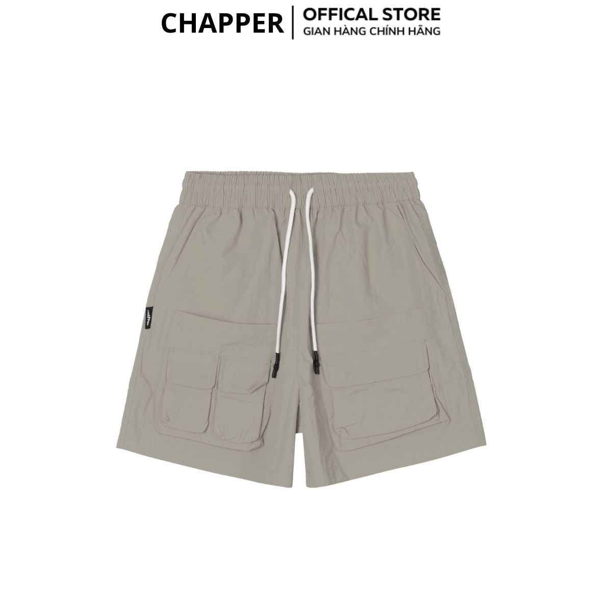 Quần short gió Chapper 2 lớp cao cấp, phiên bản túi hộp - QSCP014