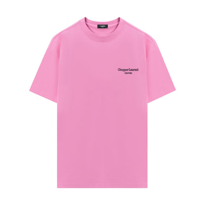 Áo thun nam nữ cổ tròn CHAPPER  hoạ tiết thêu Couture, vải cotton thoáng mát, form Unisex - APCP020