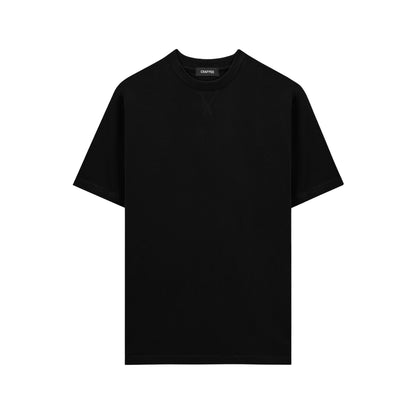 Áo thun nam nữ CHAPPER cao cấp cổ đáp V rải chỉ form Regular, vải cotton 260gsm thoáng mát - APCP028