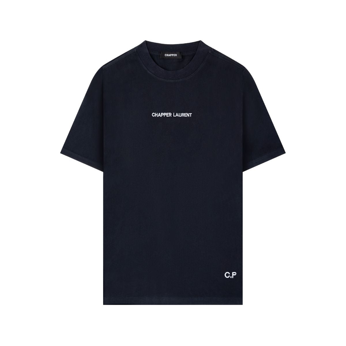 Áo thun nam nữ CHAPPER cổ tròn form unisex, thêu chữ ngực, sườn, vải cotton thoáng mát - APCP012