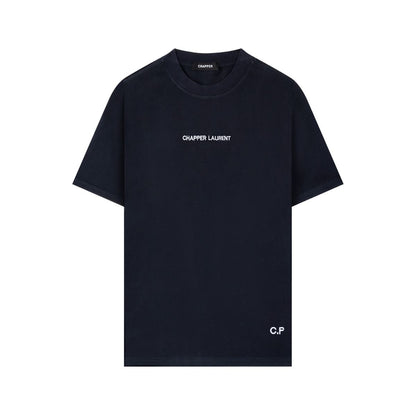 Áo thun nam nữ CHAPPER cổ tròn form unisex, thêu chữ ngực, sườn, vải cotton thoáng mát - APCP012