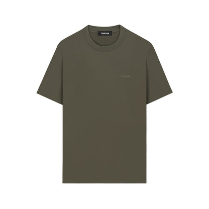 Áo thun nam nữ CHAPPER cổ tròn 7 màu thêu logo ngực, form Unisex  - APCP027