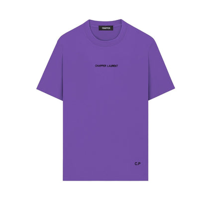 Áo thun nam nữ CHAPPER cổ tròn form unisex, thêu chữ ngực, sườn, vải cotton thoáng mát - APCP012