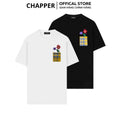 Áo thun nam nữ CHAPPER túi thêu hoa, định lượng 280gsm thoáng mát, form unisex - APCP041