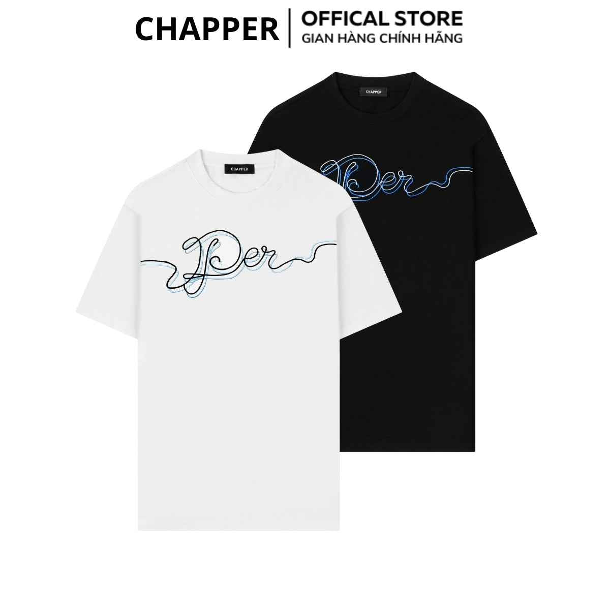 Áo thun nam CHAPPER Signature thêu chỉ đôi, định lượng 280gsm thoáng mát, form unisex - APCP42