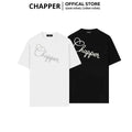 Áo thun nam nữ CHAPPER thêu slogan chéo, định lượng 280gsm thoáng mát, form unisex - APCP045