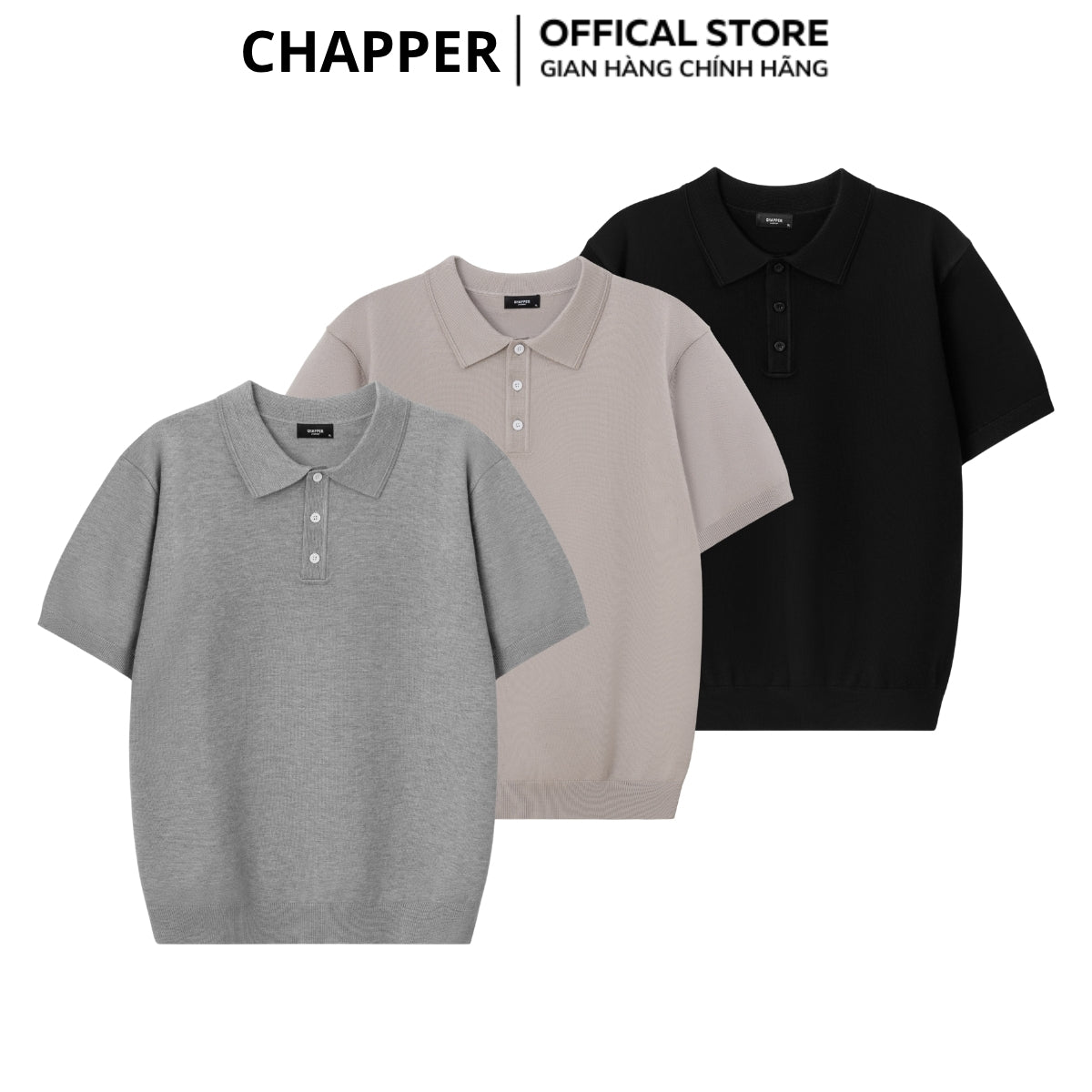 Áo polo len CHAPPER chất len lông thỏ cao cấp, form Regular  - PLCP002