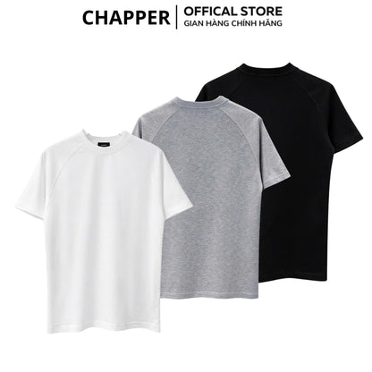 Áo thun nam CHAPPER vai chéo form Regular, vải cotton cao cấp, định lượng 250gms - APCP036