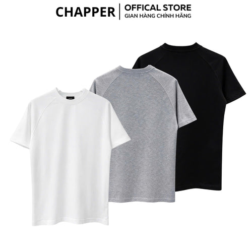 Áo thun nam CHAPPER vai chéo form Regular, vải cotton cao cấp, định lượng 250gms - APCP036