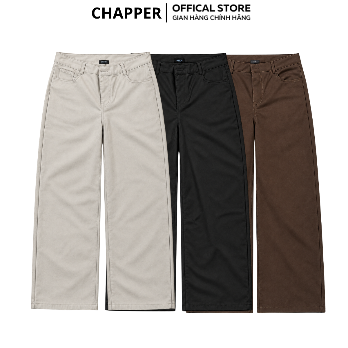 Quần kaki ống xuông CHAPPER tôn dáng dành cho cả nam và nữ - QCP017