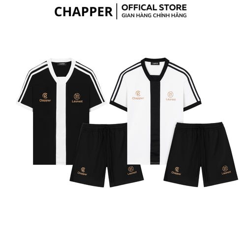 Bộ thể thao CHAPPER chất lạnh cao cấp, họa tiết thêu, form Unisex - BNCP001