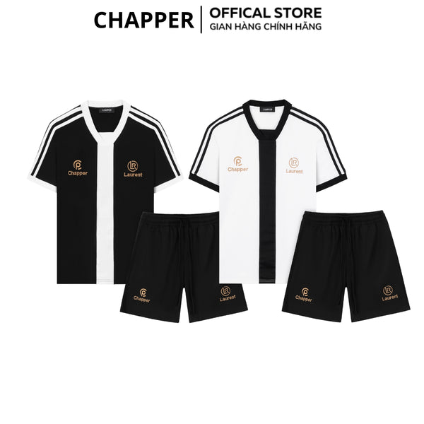 Bộ thể thao CHAPPER chất lạnh cao cấp, họa tiết thêu, form Unisex - BNCP001