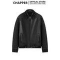 Áo khoác da PU CHAPPER cao cấp, form Regular bo gấu | Jacket da - AKDCP001