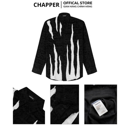 Áo sơ mi nam nữ dài tay CHAPPER vải tua rua ngọn lửa - SMCP002