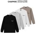 Áo dài tay nỉ CHAPPER cao cấp không bai nhão, không xù lông, hoạ tiết thêu Couture - ADCP007