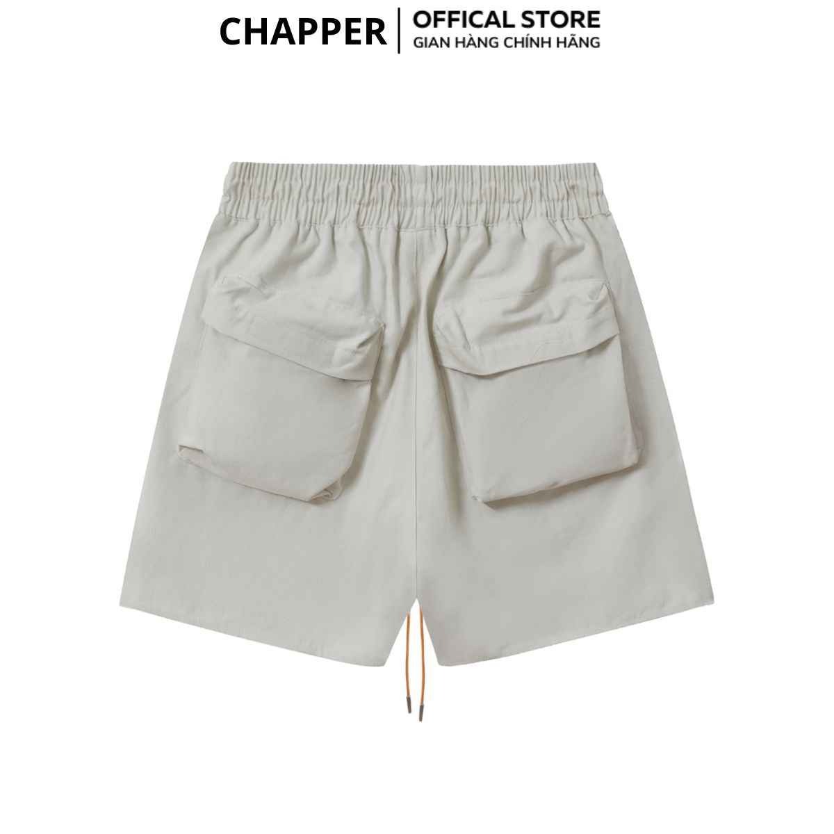 Quần short nam CHAPPER túi hộp dây vàng chất kaki cao cấp dáng trên gối - QSCP003