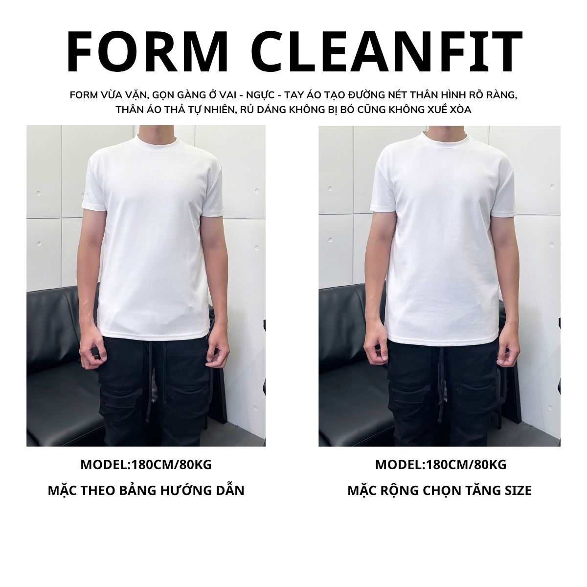 Áo thun CHAPPER trơn cổ tròn form Cleanfit tăng chiều cao nam nữ co giãn chống nhăn chính hãng - APCP029
