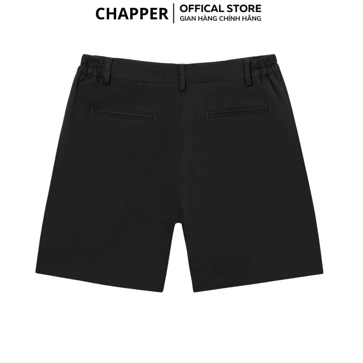 Quần short kaki nam CHAPPER vải kaki nhập khẩu co giãn 2 chiều, cạp chun dáng trên gối chính hãng - QSCP011