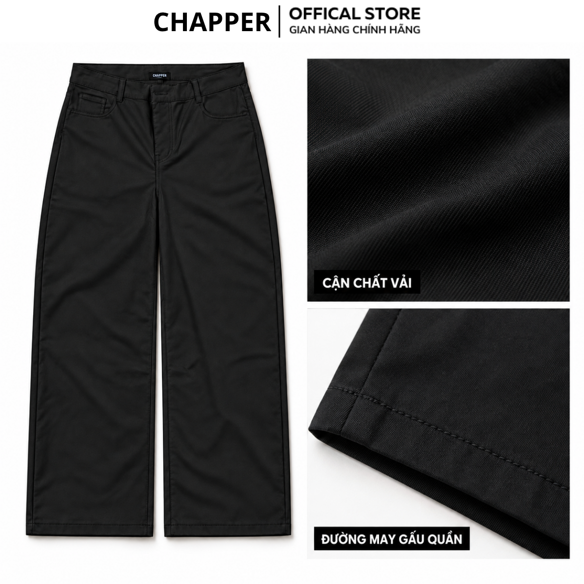 Quần kaki ống xuông CHAPPER tôn dáng dành cho cả nam và nữ - QCP017