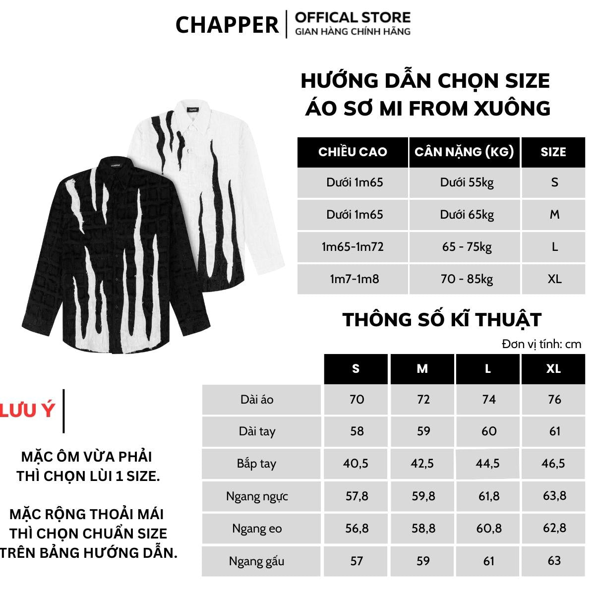 Áo sơ mi nam nữ dài tay CHAPPER vải tua rua ngọn lửa - SMCP002