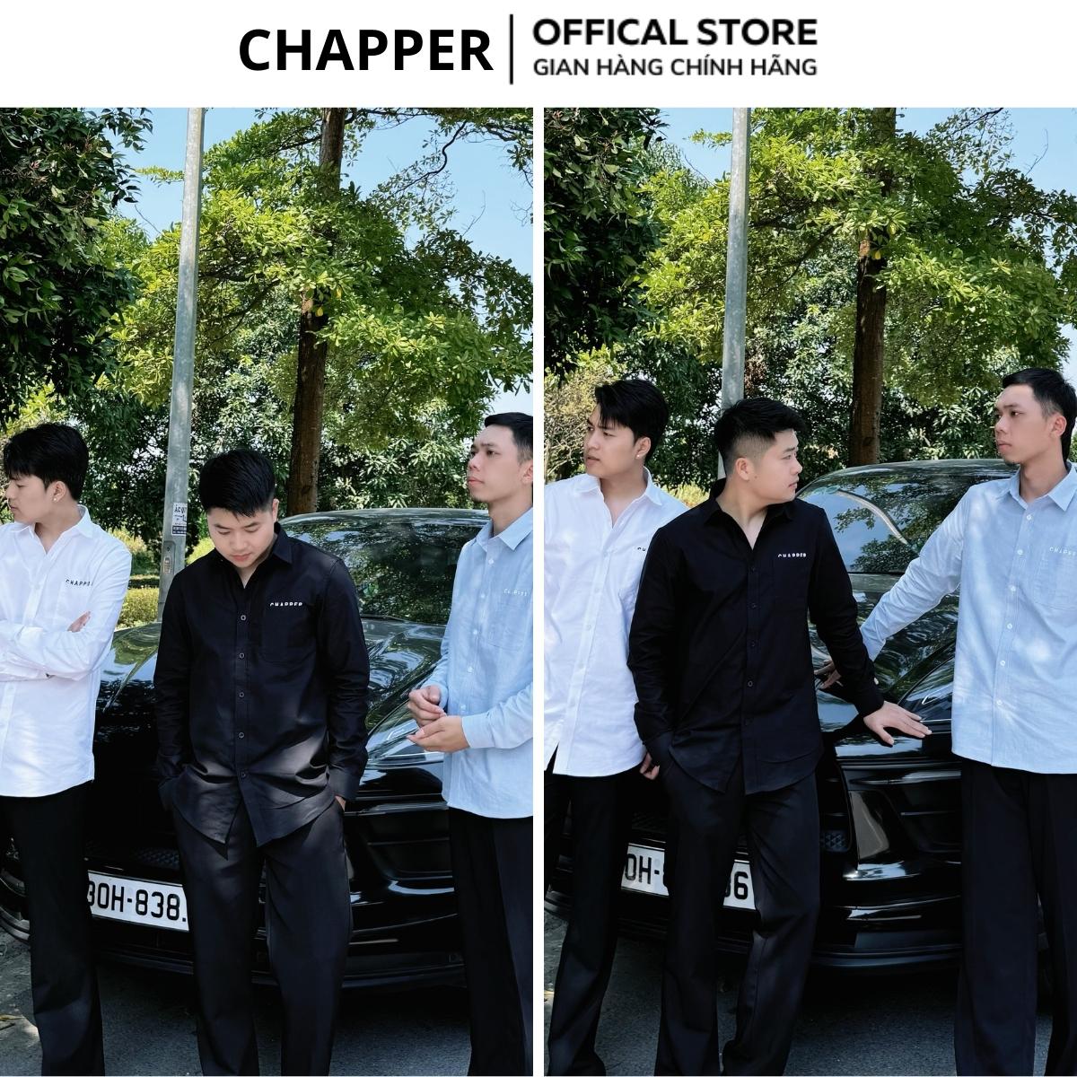 Áo sơ mi nam CHAPPER thêu túi chất Oxford cao cấp, form Regular - SMCP003