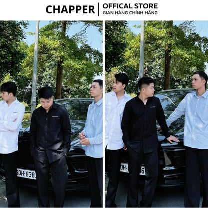 Áo sơ mi nam CHAPPER thêu túi chất Oxford cao cấp, form Regular - SMCP003