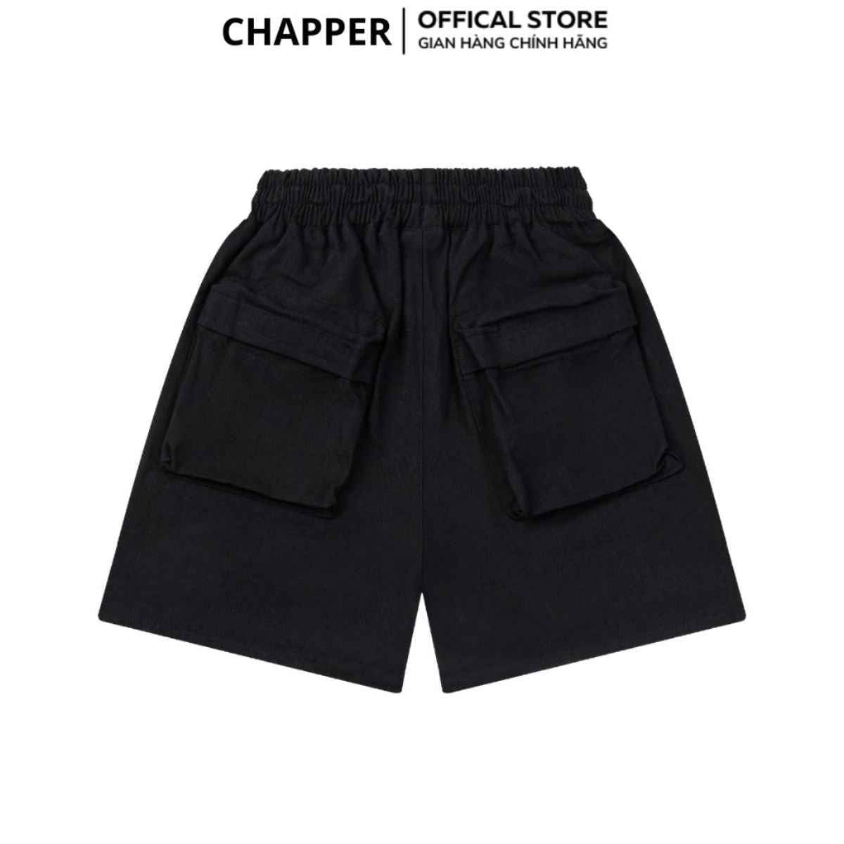 Quần short nam CHAPPER túi hộp dây vàng chất kaki cao cấp dáng trên gối - QSCP003