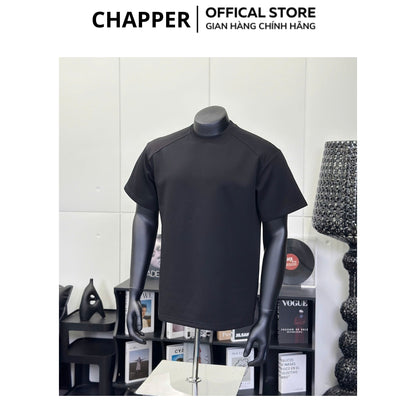 Áo thun CHAPPER vai chéo, cổ tròn form Unisex dấu khuyết điểm nam nữ, co giãn chống nhăn chính hãng 100% - APCP031