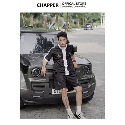 Bộ thể thao CHAPPER chất lạnh cao cấp, họa tiết thêu, form Unisex - BNCP001