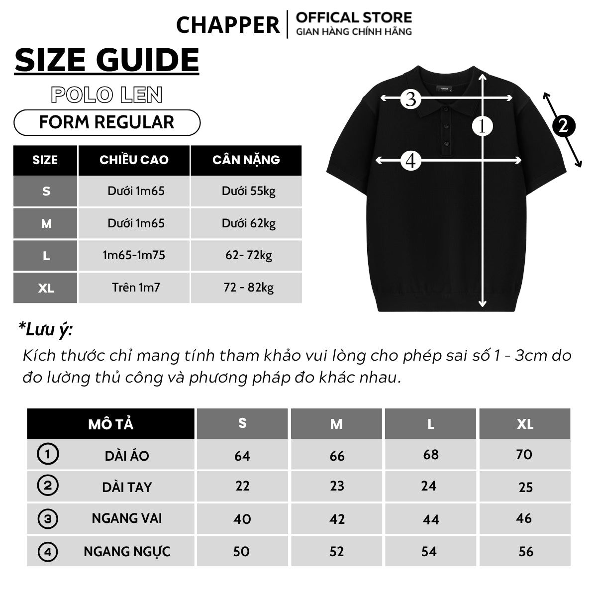 Áo polo len CHAPPER chất len lông thỏ cao cấp, form Regular  - PLCP002