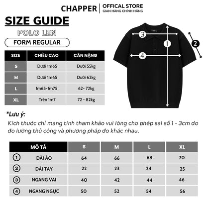 Áo polo len CHAPPER chất len lông thỏ cao cấp, form Regular  - PLCP002