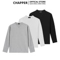 Áo thun dài tay CHAPPER cổ phối V cao cấp, form Regular - ADCP006