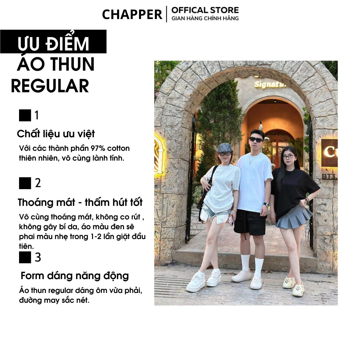 Áo thun Chống Nhăn CHAPPER bản Nâng Cấp, form Regular, chất liệu áo GOLF co giãn 4 chiều, nhẹ, khô nhanh, bền màu - APCP032