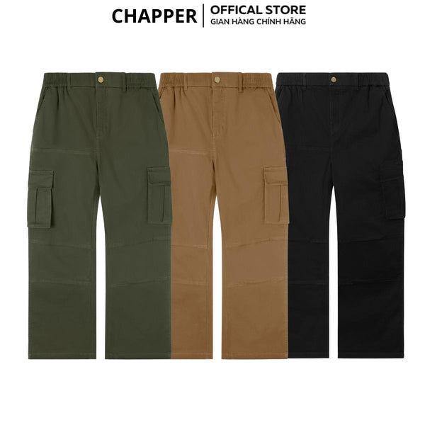 Quần dài nam CHAPPER chất kaki cao cấp co giãn 4 chiều, túi hộp 2 bên - QCP010