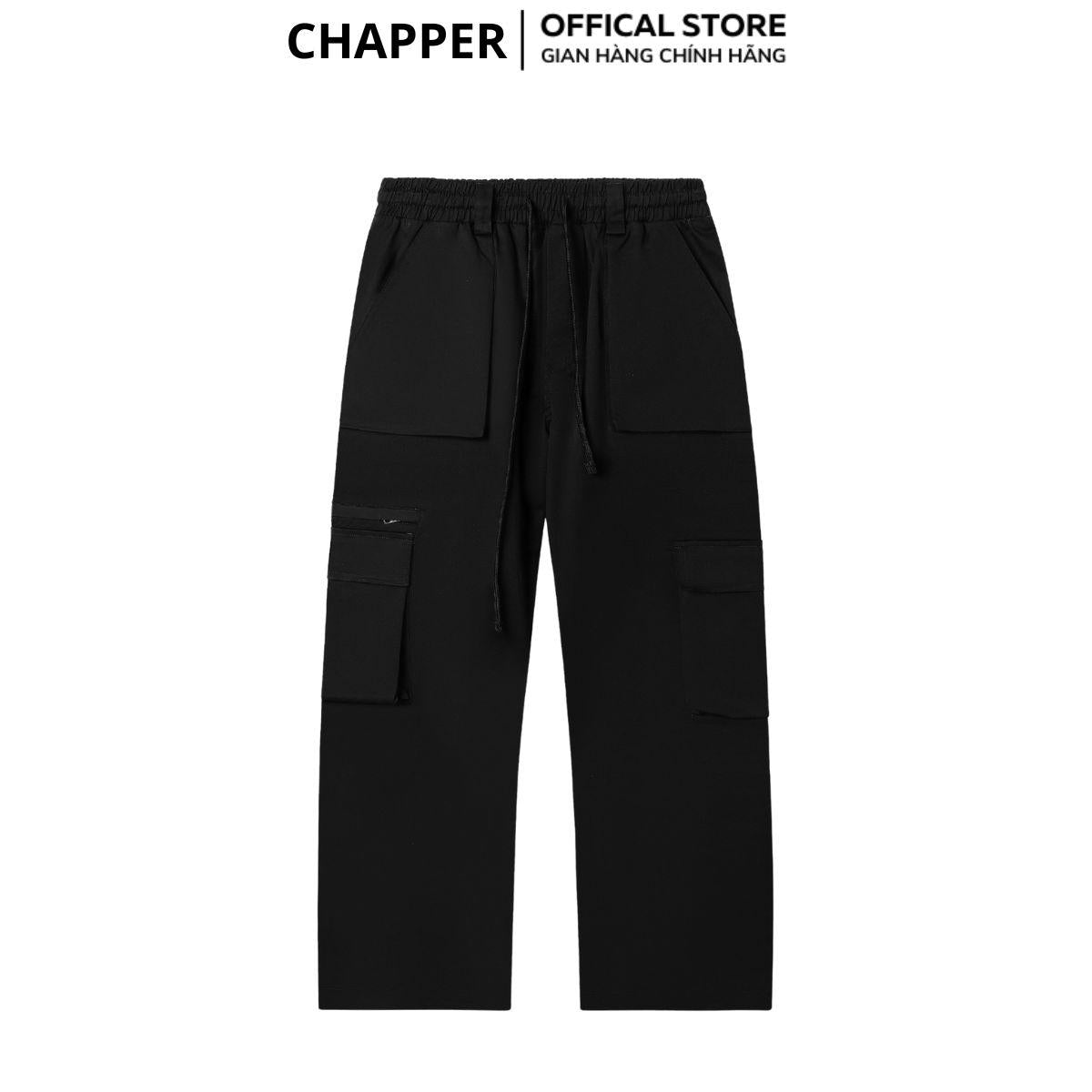 Quần kaki CHAPPER túi hộp ống suông, vải cao cấp co giãn thoải mái - QCP013