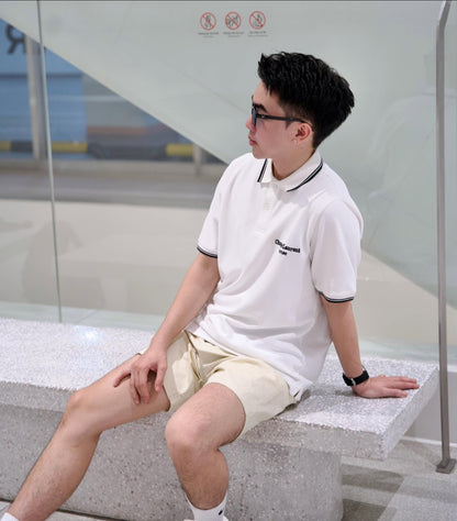 Áo Polo nam CHAPPER hoạ tiết thêu Couture thoáng mát, tay ngắn basic - PLCP001