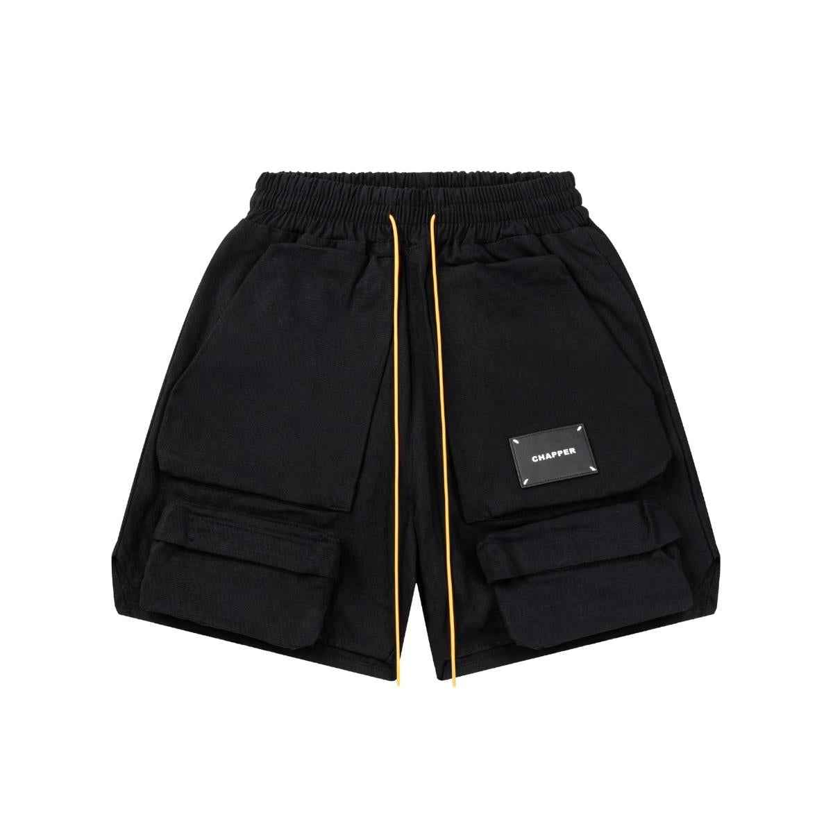 Quần short nam CHAPPER túi hộp dây vàng chất kaki cao cấp dáng trên gối - QSCP003