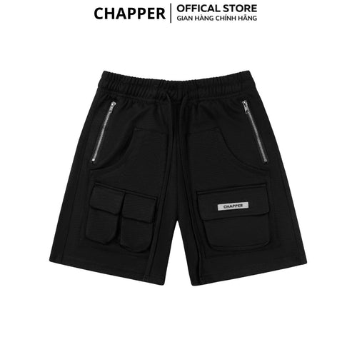 Quần short nam CHAPPER túi hộp chất thể thao cao cấp, dáng trên gối - QSCP005