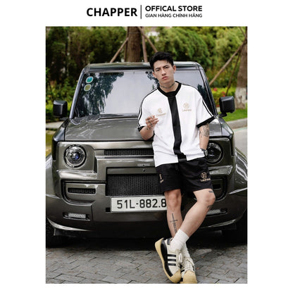 Bộ thể thao CHAPPER chất lạnh cao cấp, họa tiết thêu, form Unisex - BNCP001