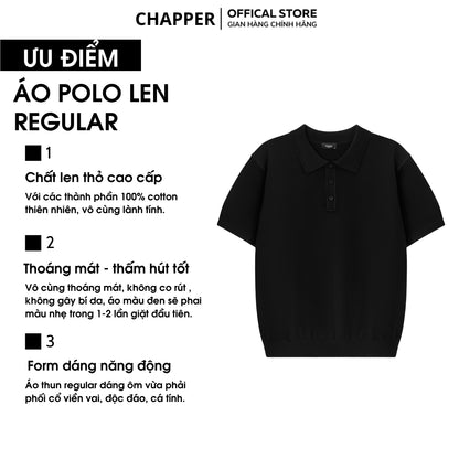 Áo polo len CHAPPER chất len lông thỏ cao cấp, form Regular  - PLCP002